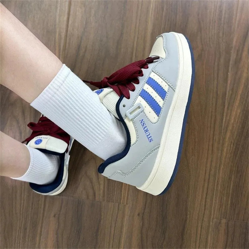 Unisex Y2K Skateboard Sneakers - Retro Lightweight Skate Shoes