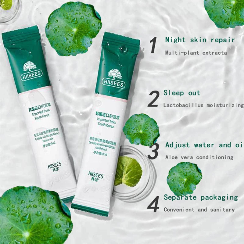 Korean Centella Collagen Sleeping Face Masks (30pcs) - Overnight Hydrating Mask