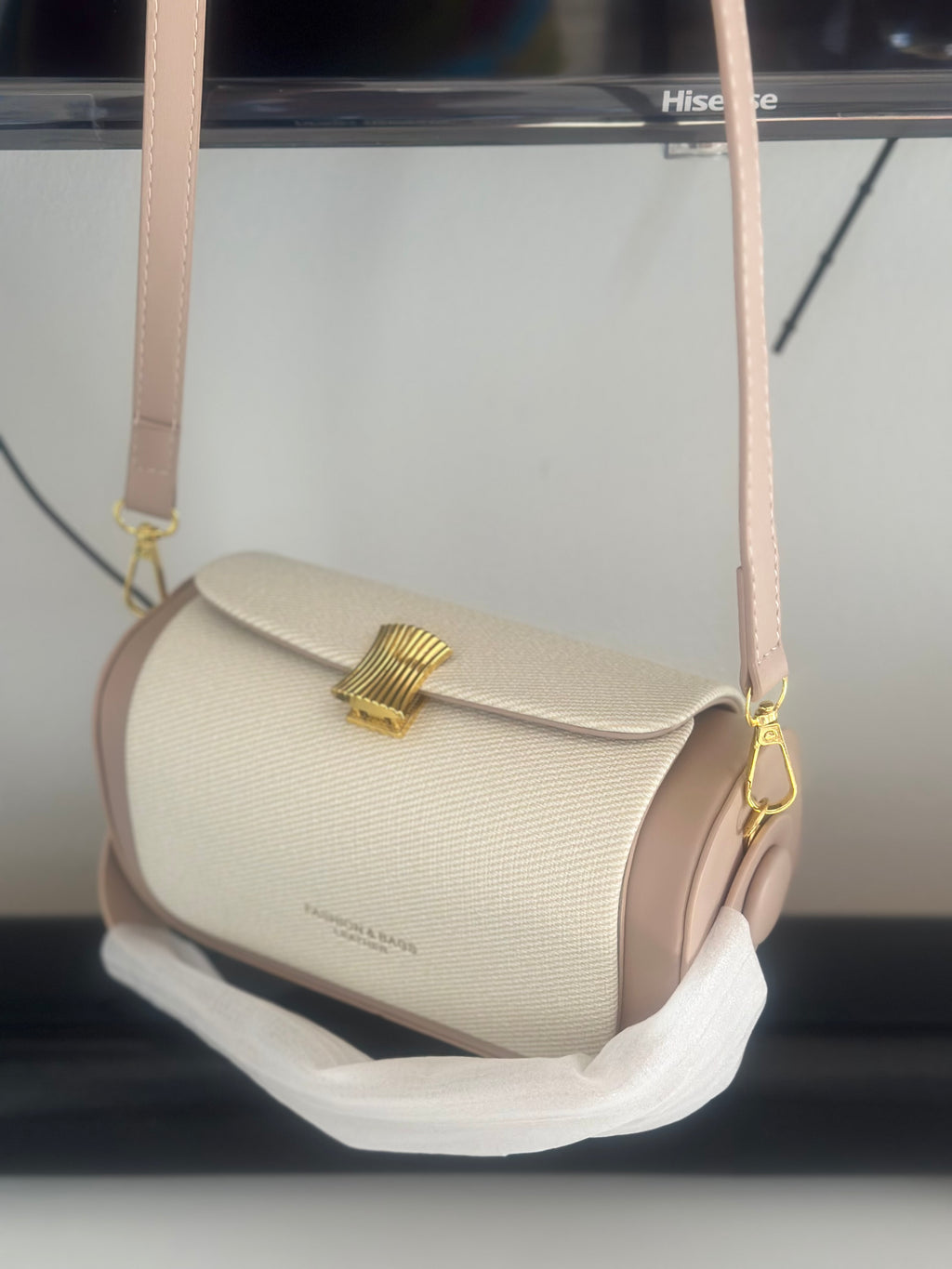 Cleo Gold Clasp Handbag