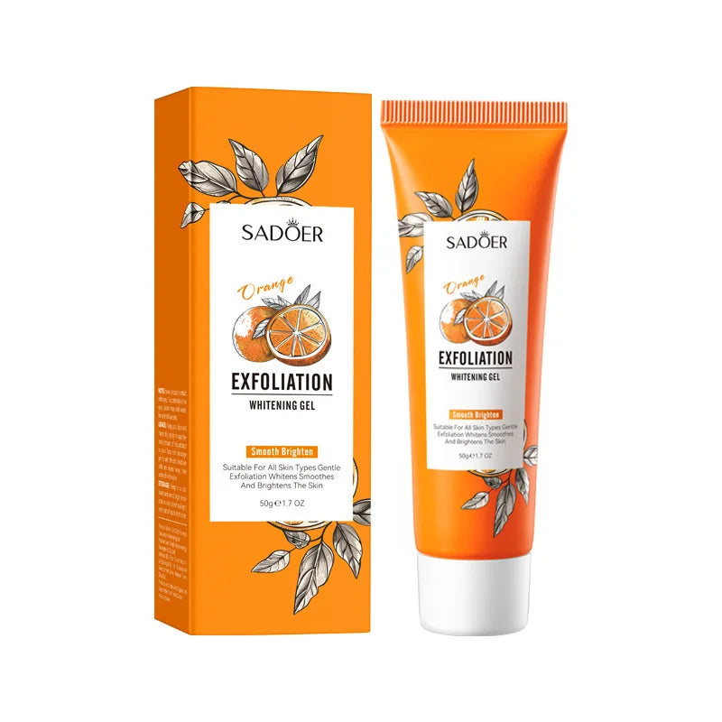 Korean Orange Exfoliating Peeling Gel - Facial Scrub Cleanser