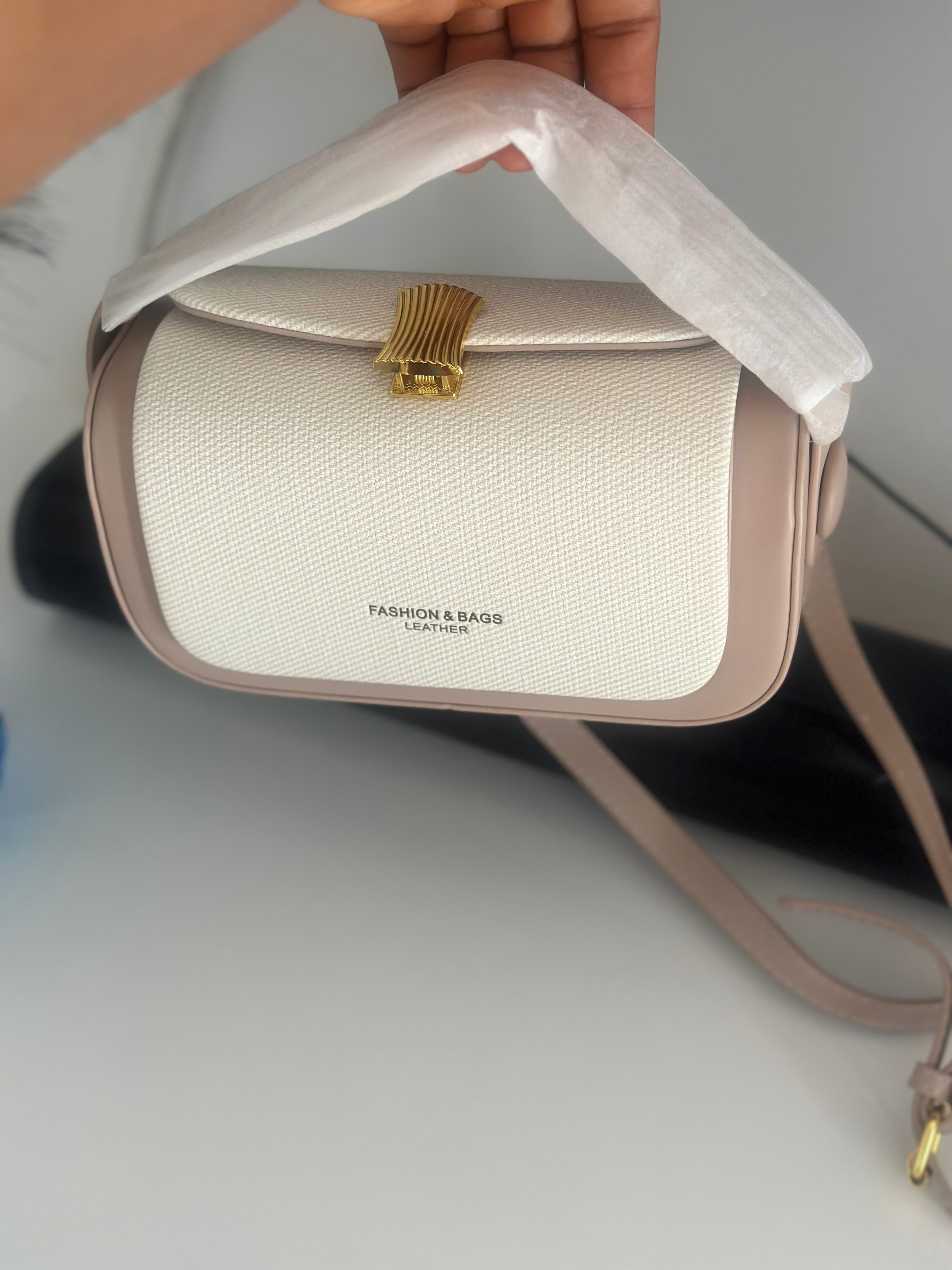 Cleo Gold Clasp Handbag