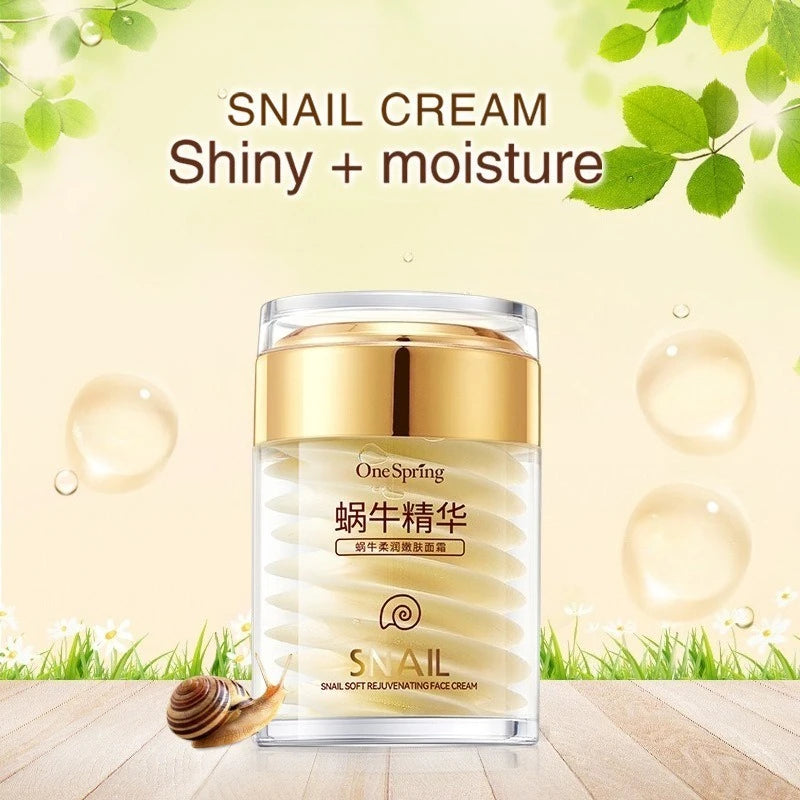 Korean Snail Collagen Cream - Anti-Aging Lightening Moisturizer