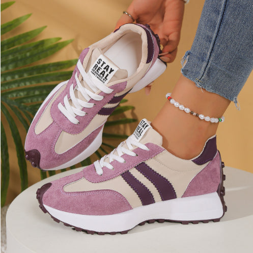 Women's Thick Bottom Student Casual Shoes Breathable Sneaker