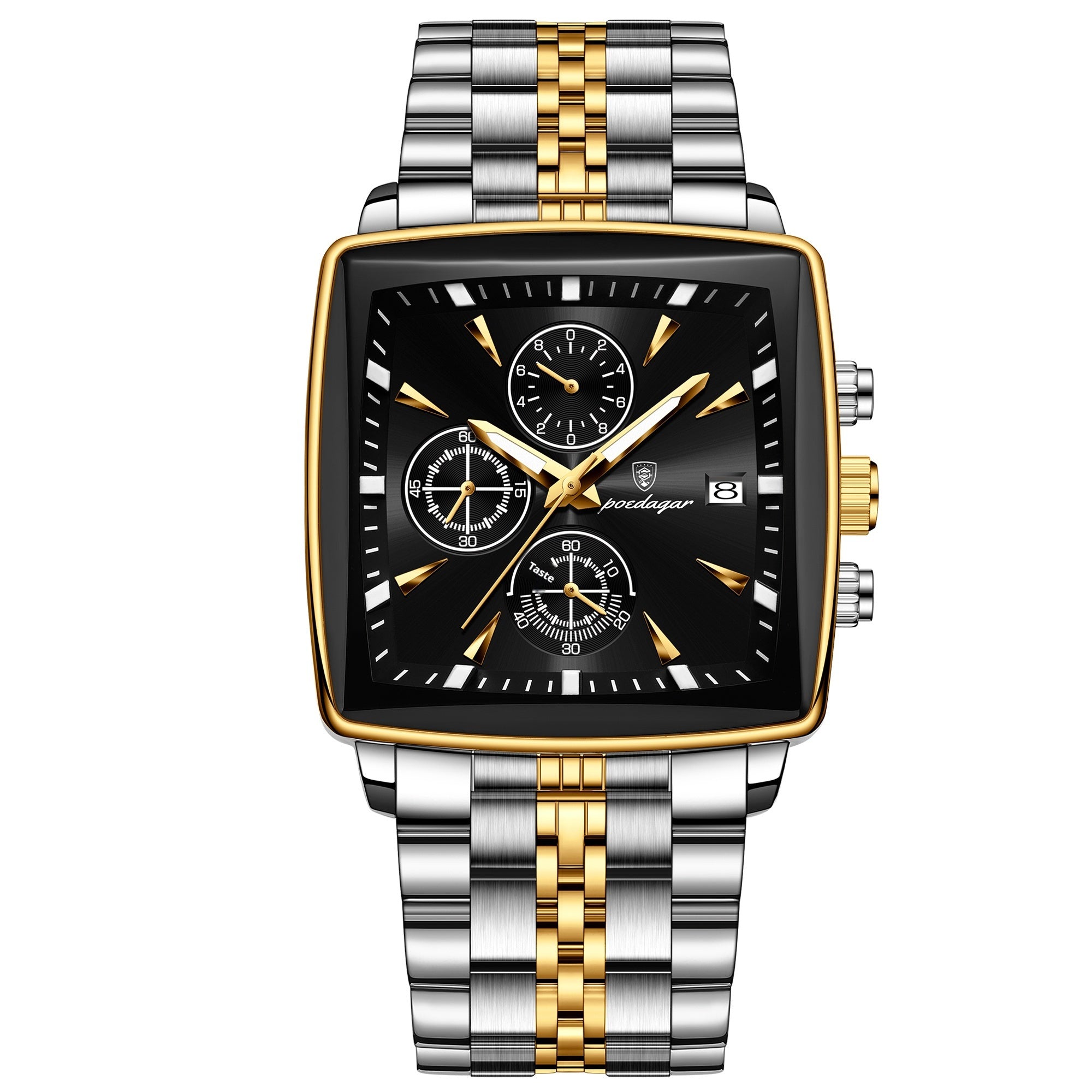 Men's Multifunctional Business Watch - Waterproof Stainless Steel Fashion Watch