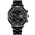 Men's Stainless Steel Quartz Watch - Luminous Dial