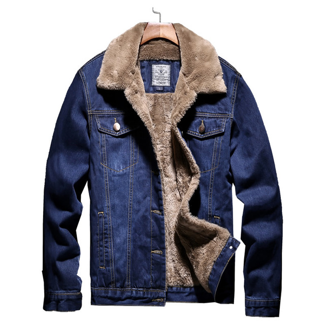 Men's Classic Denim Jacket - Thick Winter Casual Fit