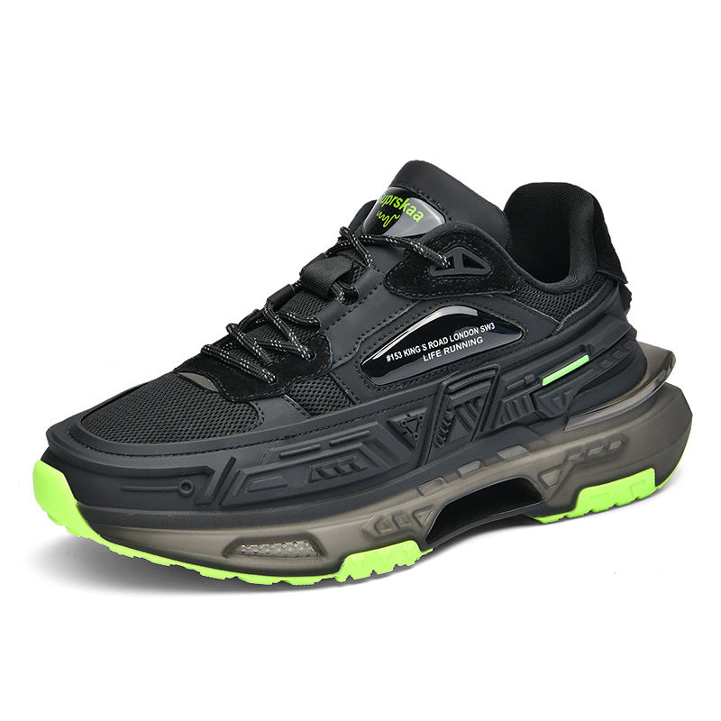 Men's & Women's Popcorn Platform Sneakers - Casual Low Top Mecha Style Shoes
