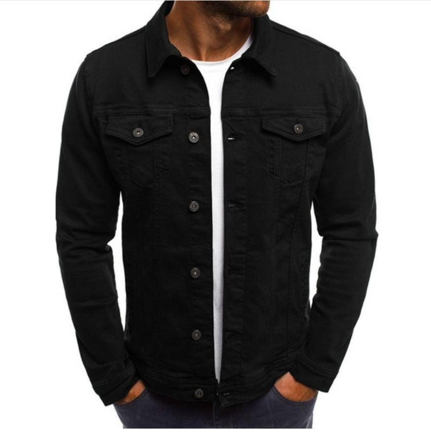 Men's Multi-Pocket Utility Jacket - Slim Fit Cargo Style
