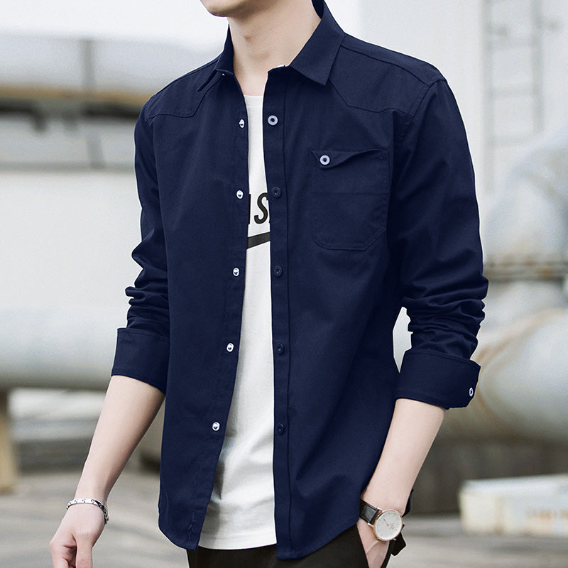 Men's Long Sleeve Workwear Shirt Jacket