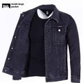 Men's Loose Workwear Denim Jacket - Korean Style Lapel Jacket
