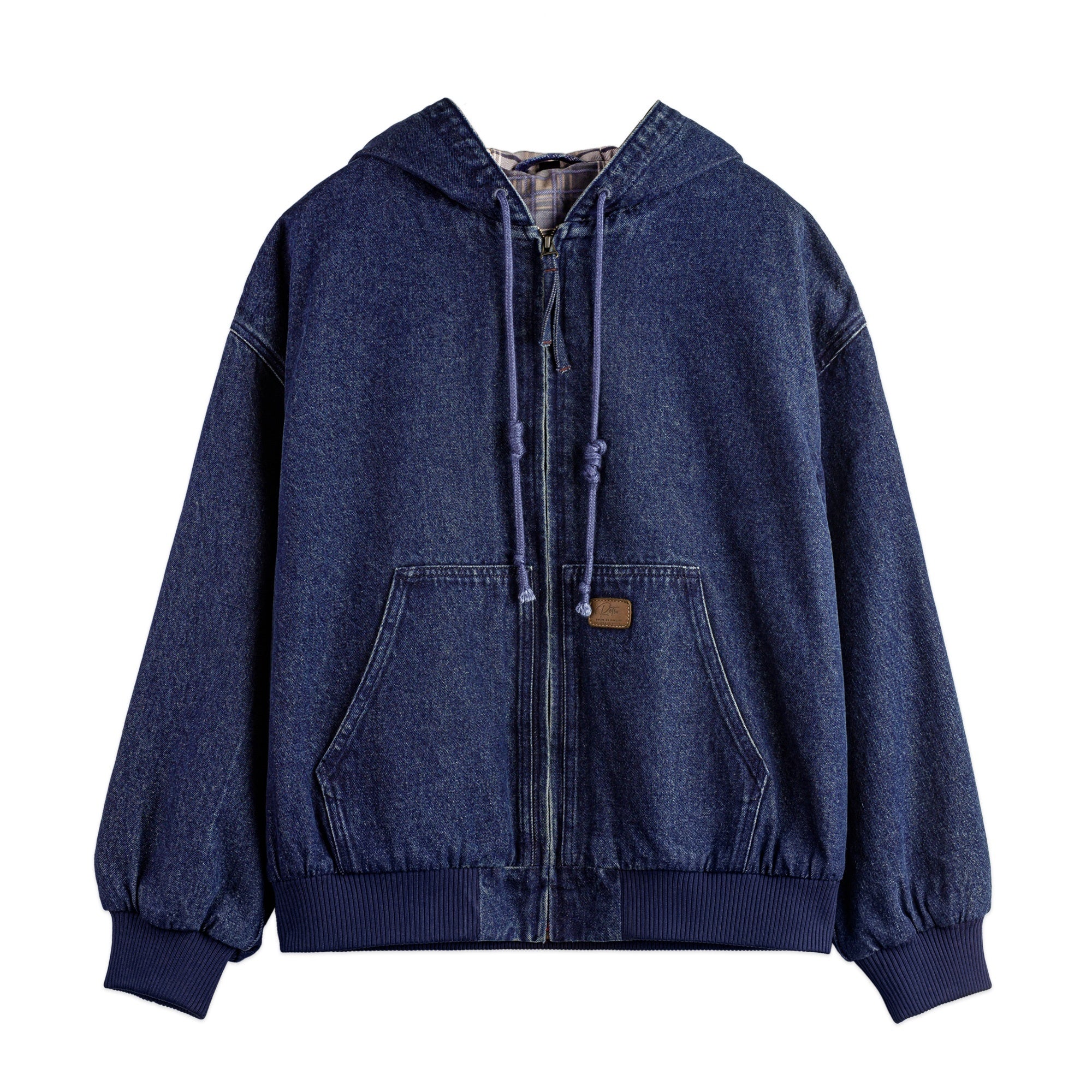Men's American Retro Washed Hooded Denim Jacket — Workwear Style