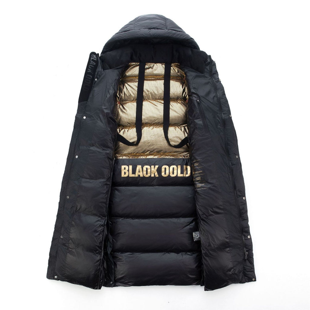 Men's White Duck Down Jacket - Thick Hooded Winter Puffer Coat
