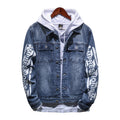 Men's Printed Denim Vest - Sleeveless Loose Fit Jacket