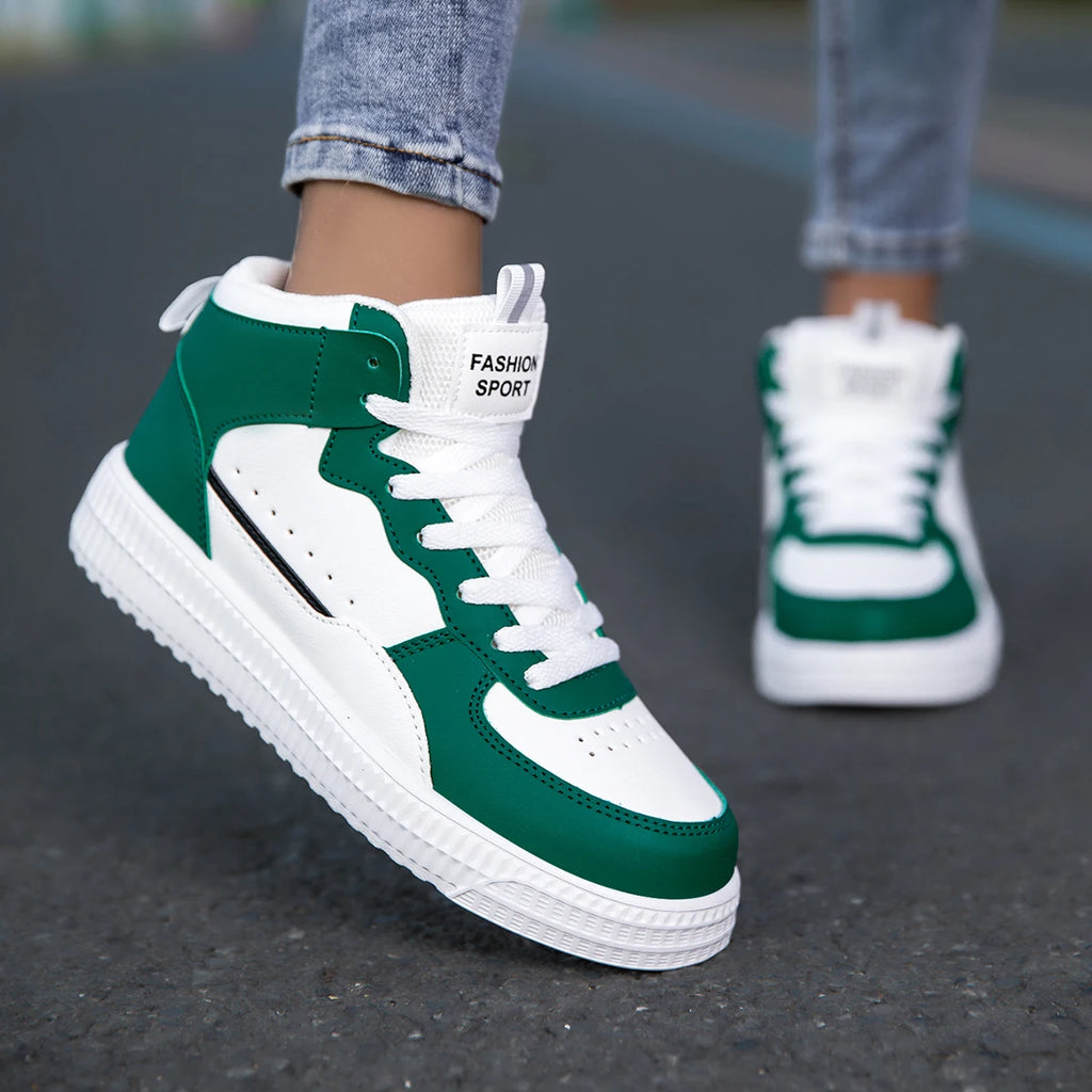 Unisex White Sneakers - Casual Sports Walking Shoes for Men & Women