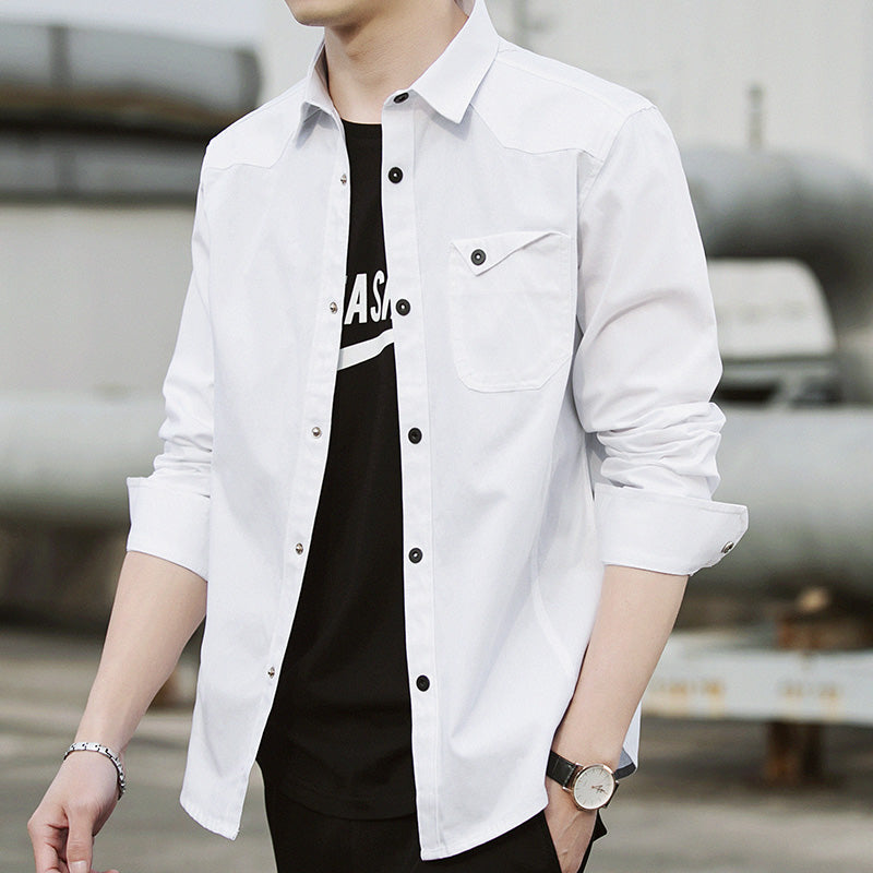 Men's Long Sleeve Workwear Shirt Jacket