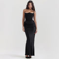 Women's Tube Top Evening Dress - Backless Party Dress