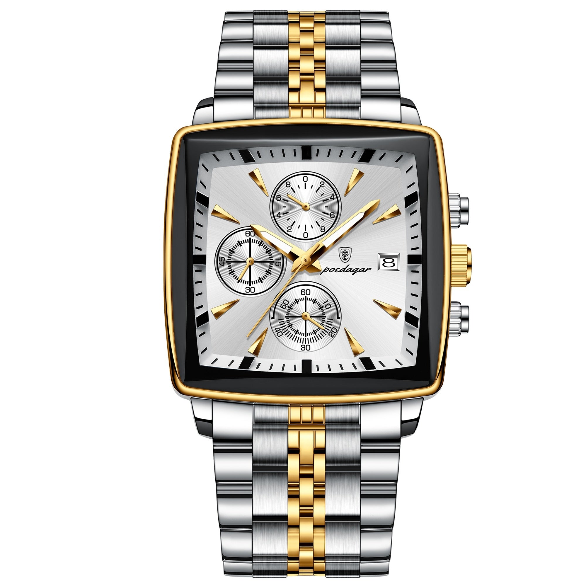 Men's Multifunctional Business Watch - Waterproof Stainless Steel Fashion Watch
