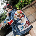 Men's Ripped Denim Jacket - Korean Style Distressed Jacket