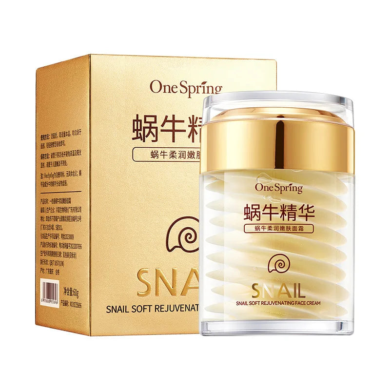 Korean Snail Collagen Cream - Anti-Aging Lightening Moisturizer