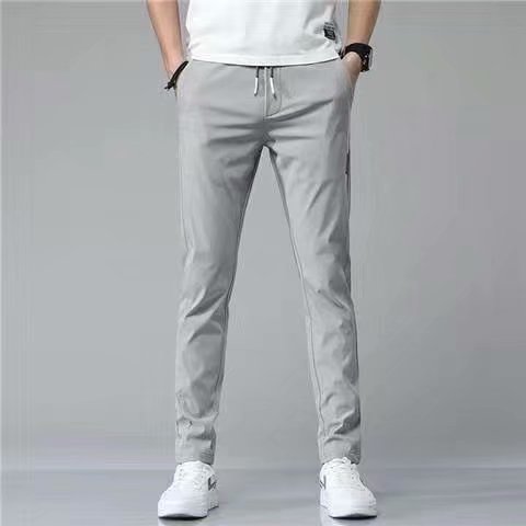 Men's Drawstring Sweatpants - Loose Straight Casual Trousers