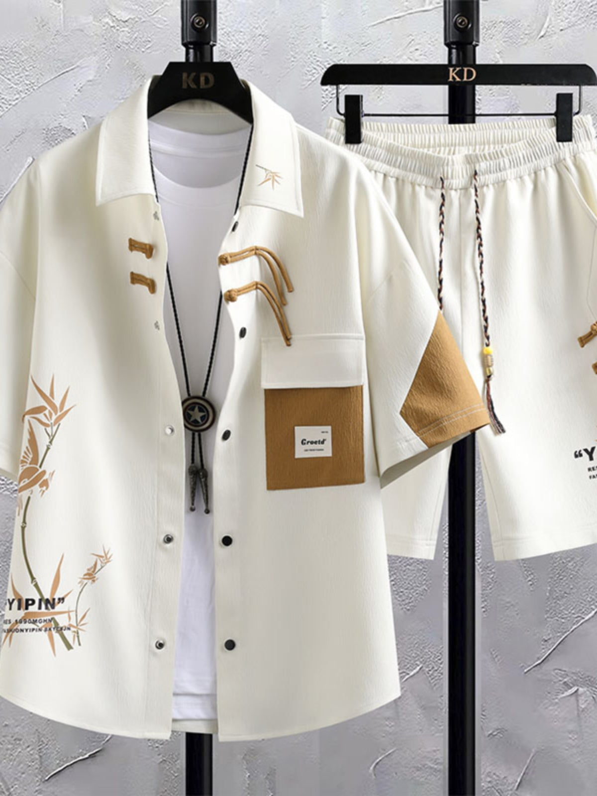 Men's Chinese Style Summer Shirt & Shorts Set — Casual Sports 2-Piece