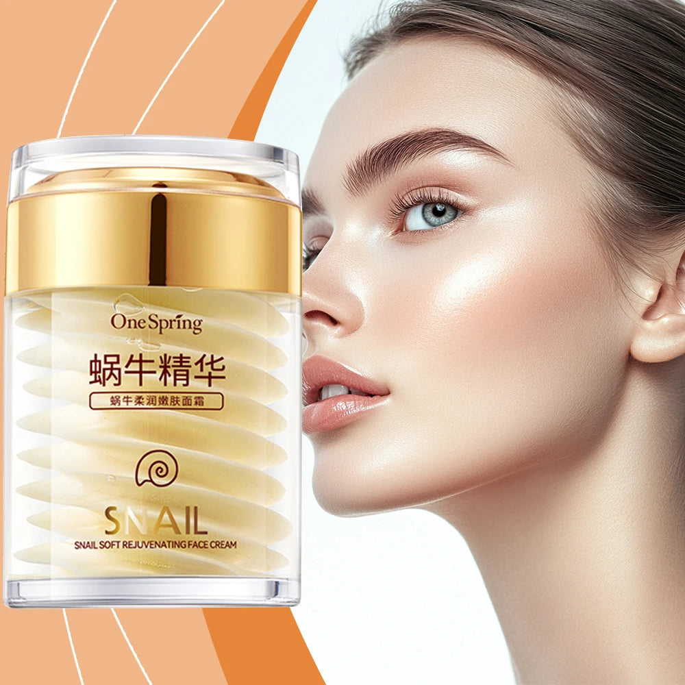 Korean Snail Collagen Cream - Anti-Aging Lightening Moisturizer