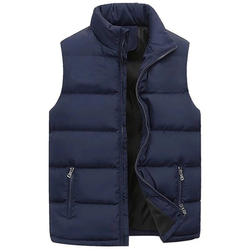 Men's Sleeveless Vest Jacket - Warm Waterproof Zipper Waistcoat