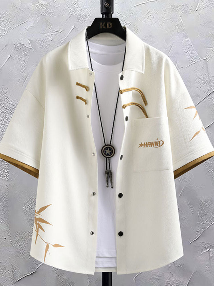 Men's Chinese Style Summer Shirt & Shorts Set — Casual Sports 2-Piece
