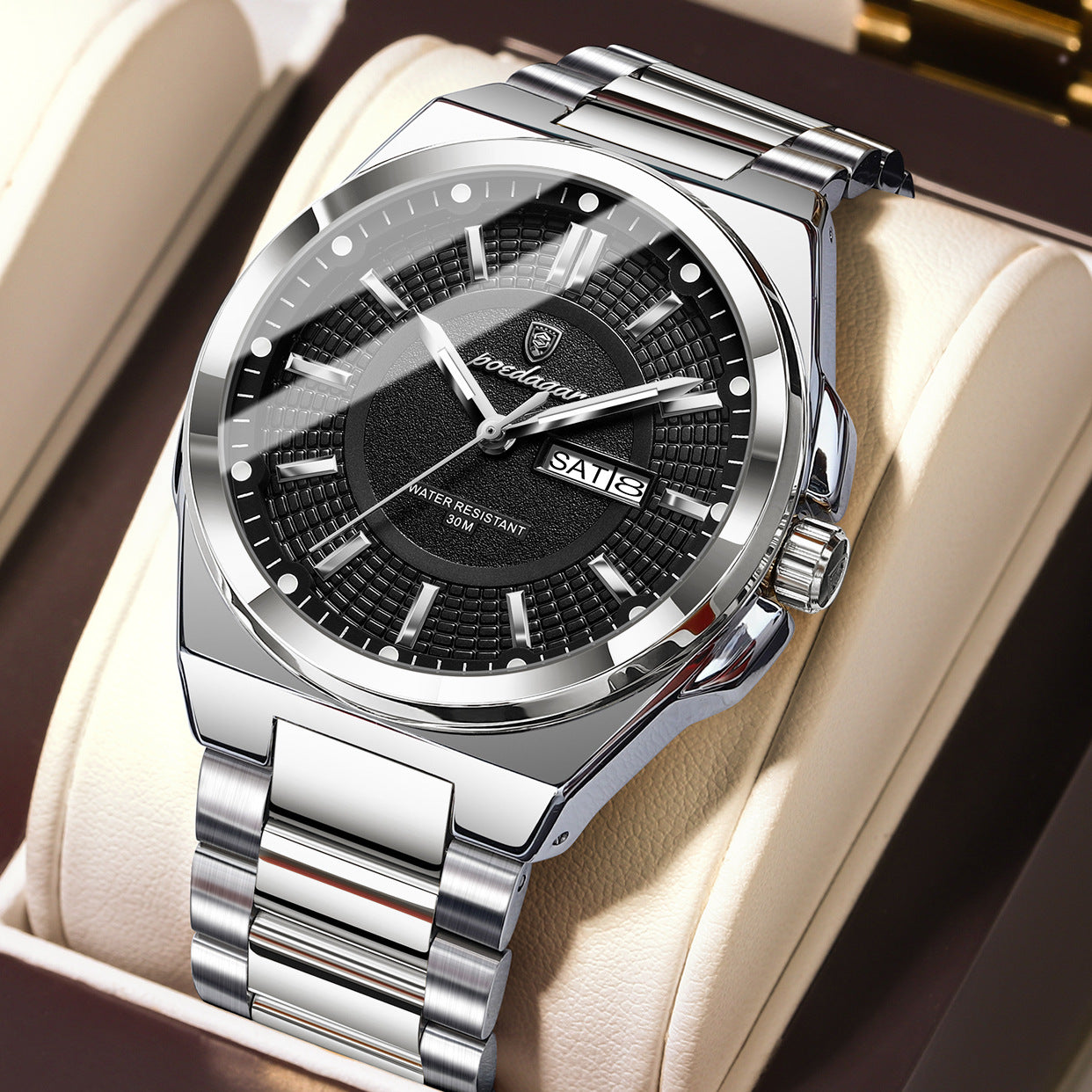 Men's Minimalist Alloy Watch - Fashionable Personalized Design Watch