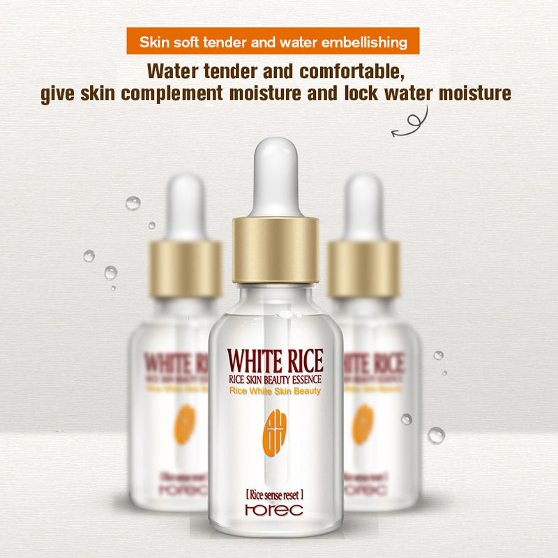 HOREC White Rice Whitening Serum - Anti-Wrinkle Moisturizing Face Cream 15ml