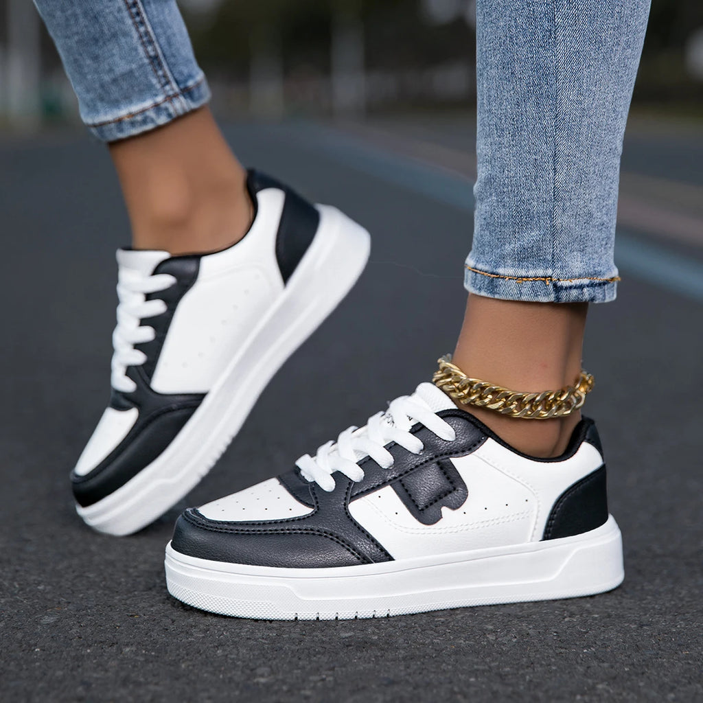 Unisex White Sneakers - Casual Sports Walking Shoes for Men & Women