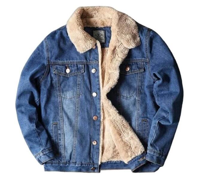 Men's Classic Denim Jacket - Thick Winter Casual Fit