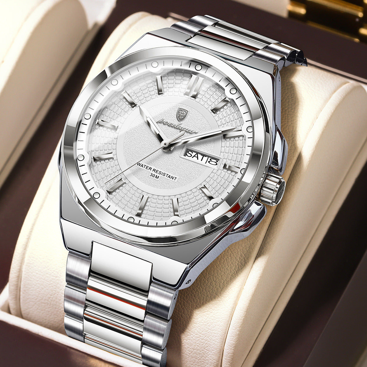 Men's Minimalist Alloy Watch - Fashionable Personalized Design Watch