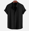 Men's Loose Casual Shirt - Short Sleeve Summer Top