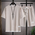 Men's Summer Short-sleeve T-shirt & Shorts Set — Casual Exercise Outfit