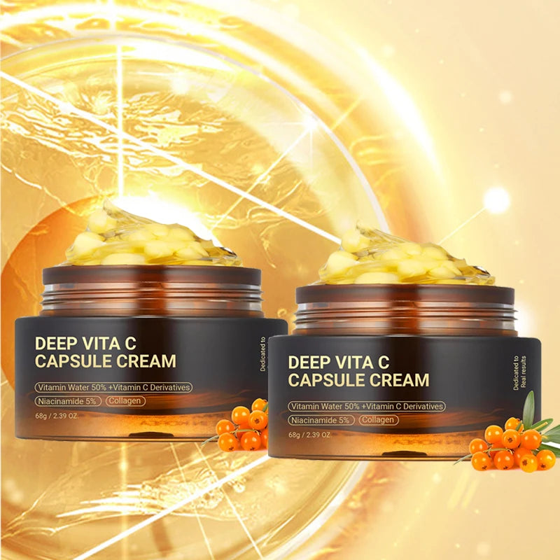Korean Vita C Capsule Cream - Anti-Wrinkle Collagen Gel