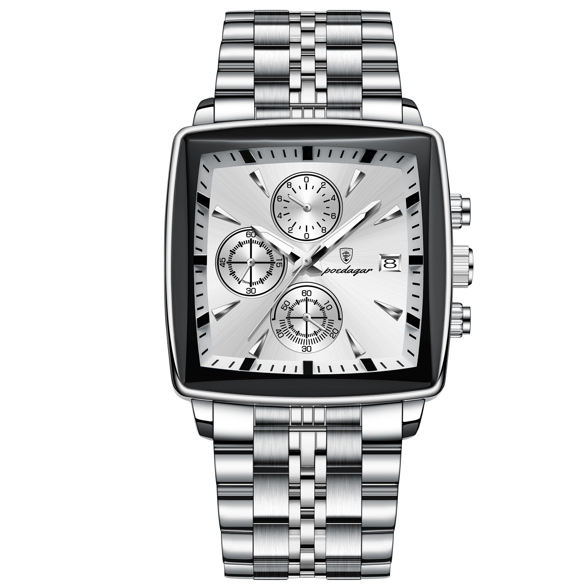 Men's Multifunctional Business Watch - Waterproof Stainless Steel Fashion Watch