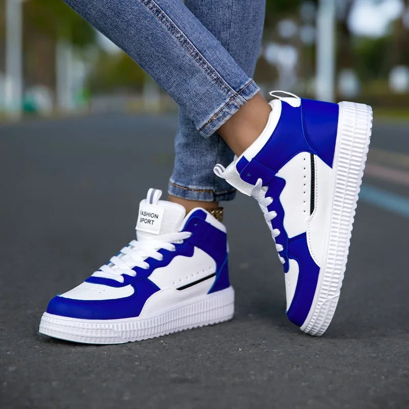 Unisex White Sneakers - Casual Sports Walking Shoes for Men & Women
