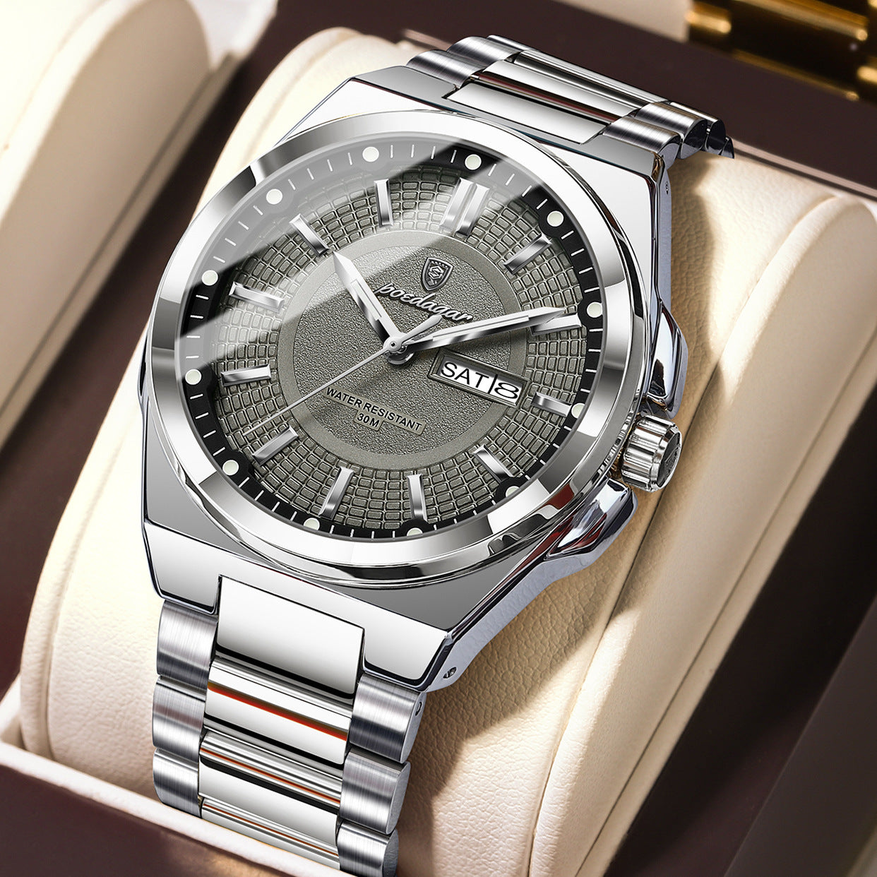 Men's Minimalist Alloy Watch - Fashionable Personalized Design Watch