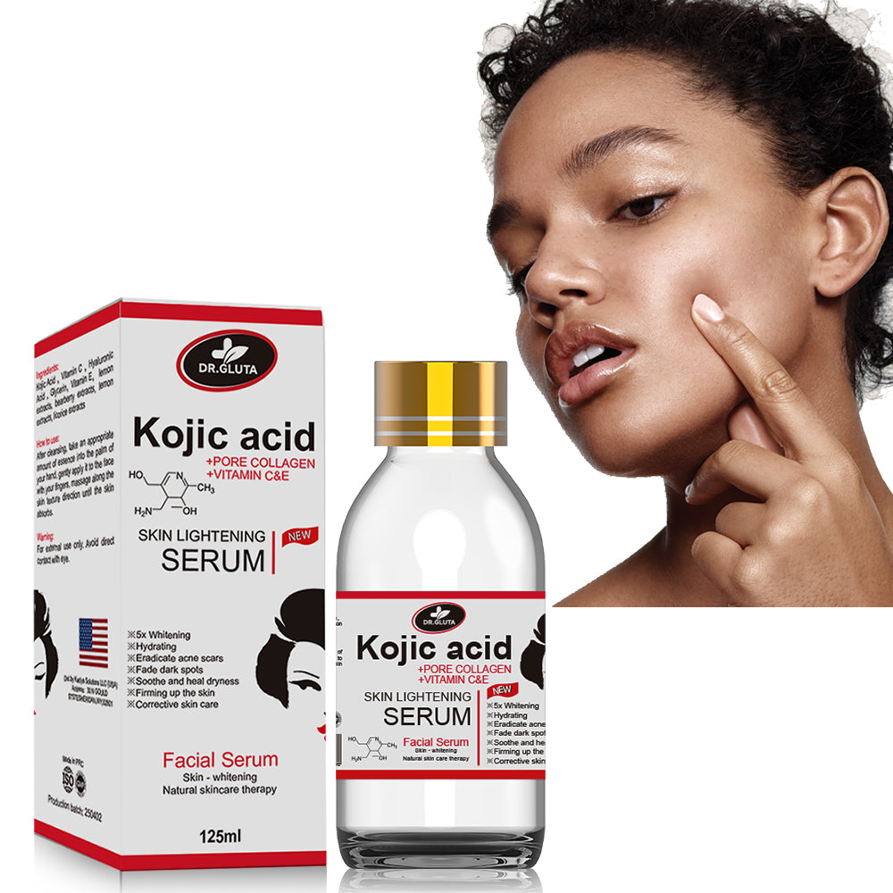 Kojic Acid Serum Skin Lightening Contains Kojic Acid Uneven Skin Tone And Dull Skinnatural Skin Care Therapy Face Serum