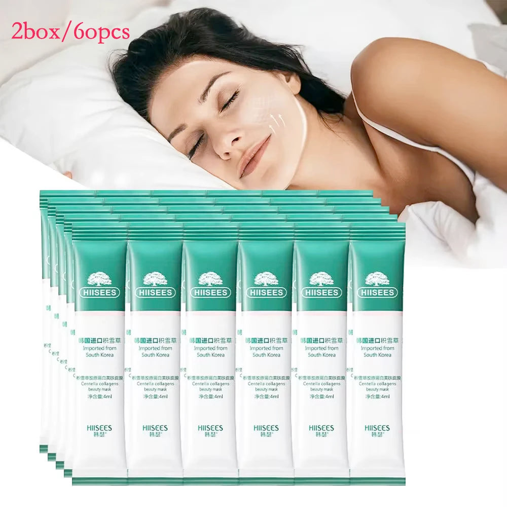 Korean Centella Collagen Sleeping Masks (30pcs) - Anti-Wrinkle Firming Mask