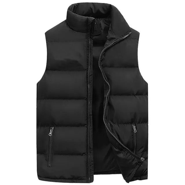 Men's Sleeveless Vest Jacket - Warm Waterproof Zipper Waistcoat