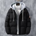 Men's Hooded Winter Jacket - Windproof Thickened Cotton Coat