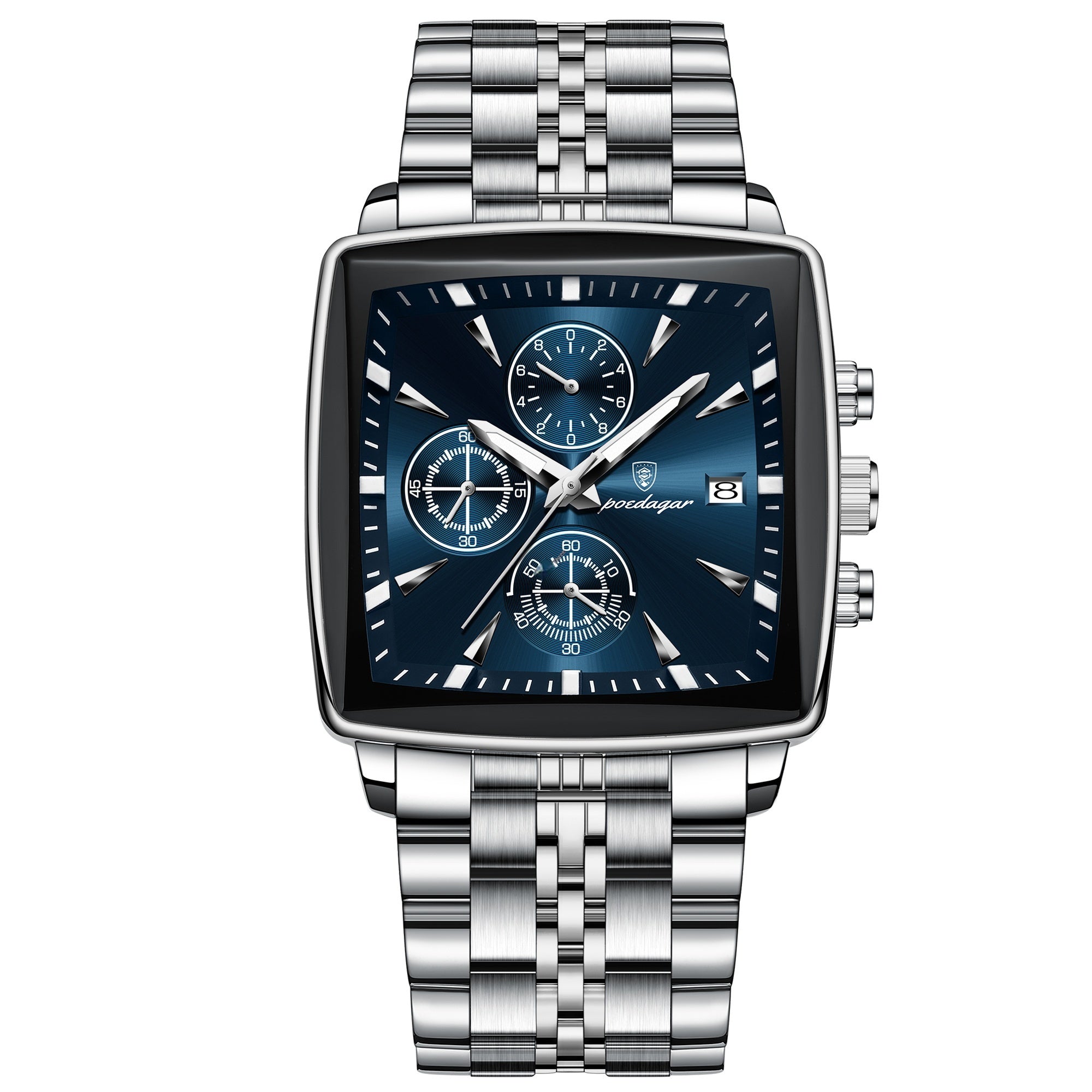 Men's Multifunctional Business Watch - Waterproof Stainless Steel Fashion Watch