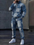 Men's 3D Print Hoodie & Pants Set - Casual Tracksuit