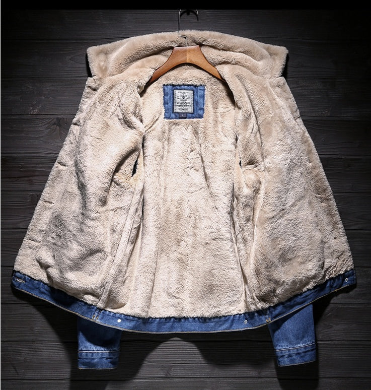 Men's Classic Denim Jacket - Thick Winter Casual Fit