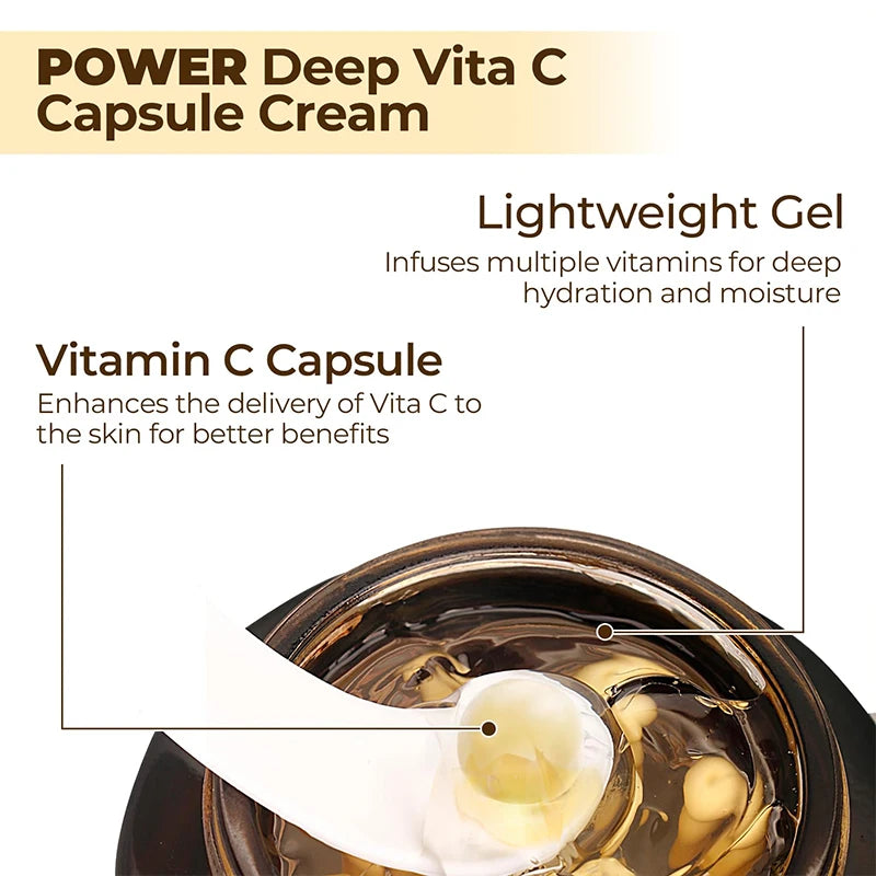 Korean Vita C Capsule Cream - Anti-Wrinkle Collagen Gel
