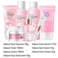 Korean Sakura Skincare Set - Complete 6-Step Face Care Collection