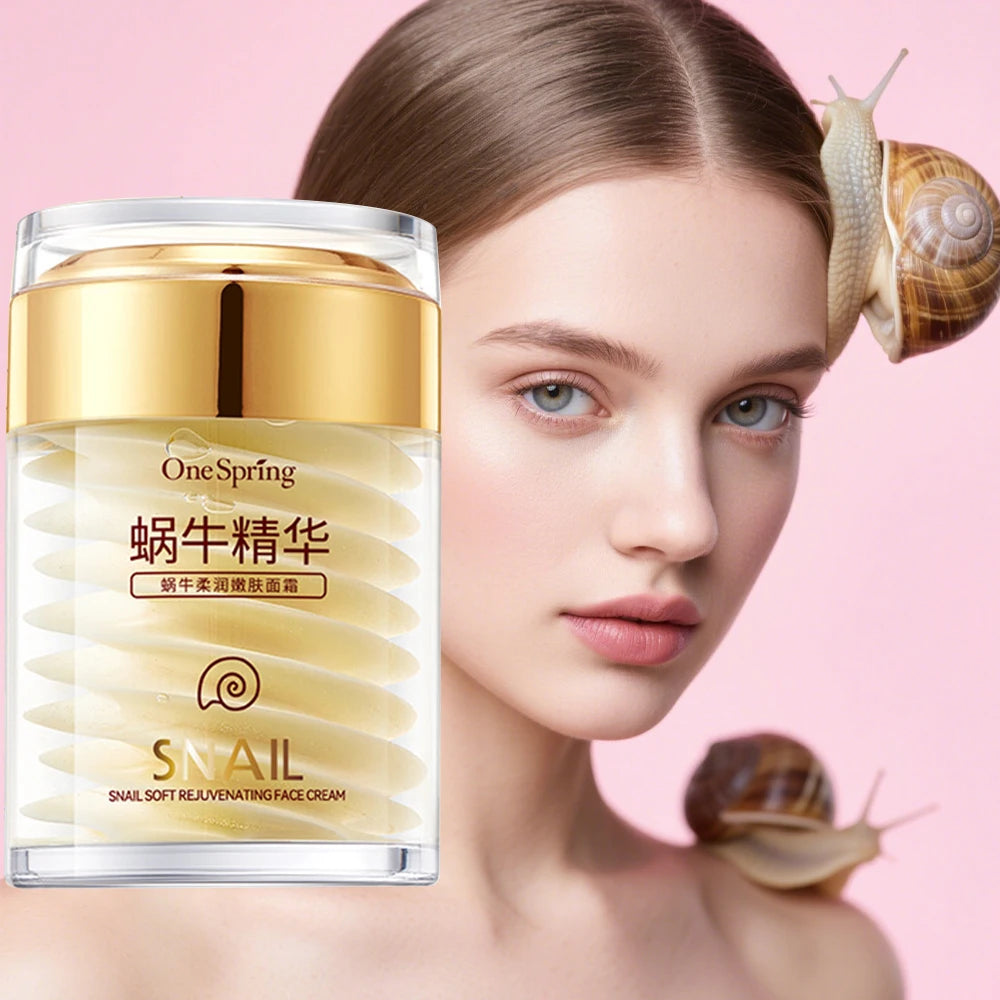 Korean Snail Collagen Cream - Anti-Aging Lightening Moisturizer
