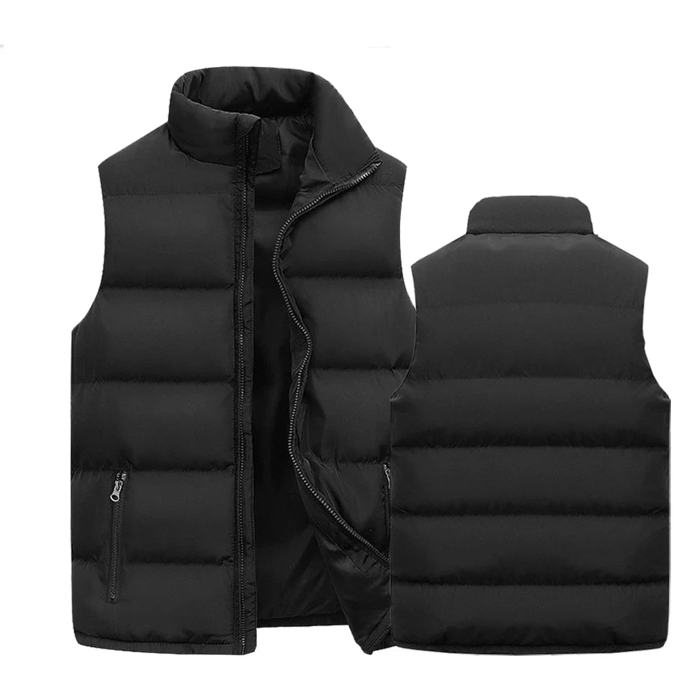 Men's Sleeveless Vest Jacket - Warm Waterproof Zipper Waistcoat